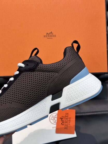 Hermes men's brown comfortable breathable simple casual sports shoes - Image 8