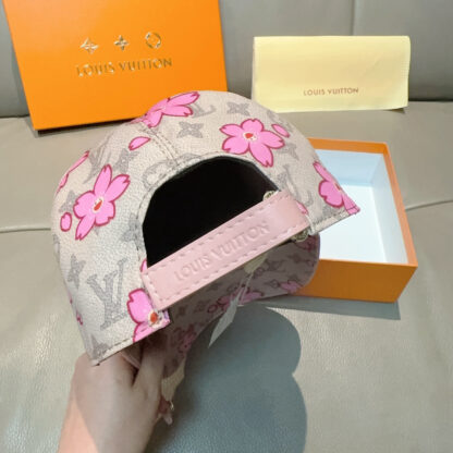 Louis Vuitton TM MONOGRAM CHERRY BLOSSOM PRINTED BASEBALL CAP - Image 8