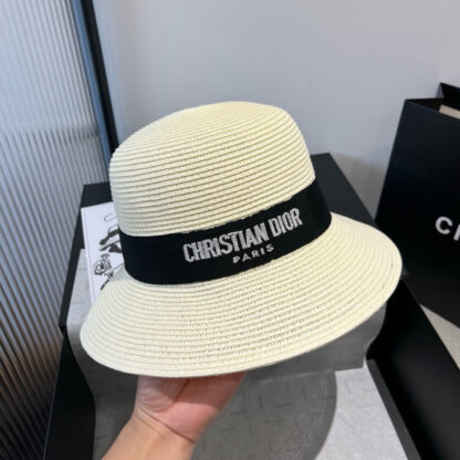 Dior simple letter embroidered basin hat - Image 9
