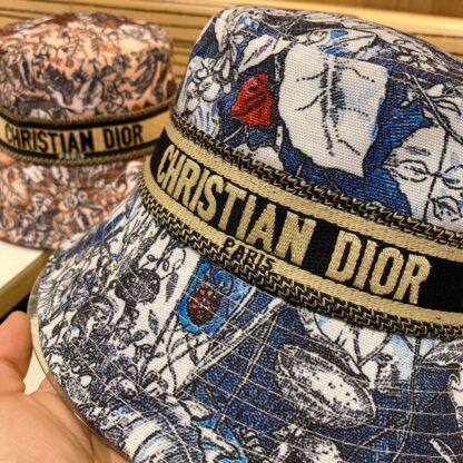 Dior classic casual versatile floral bucket hat - Image 9