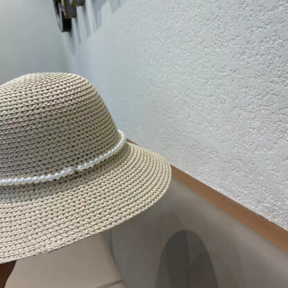 Dior hollow dome straw hat - Image 9