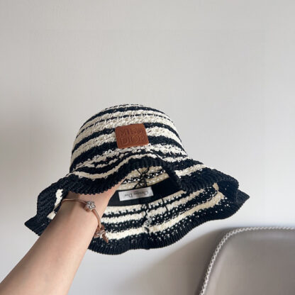 Dior colorblock woven simple bucket hat - Image 9