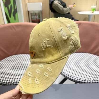 Dior ripped triangle logo baseball cap - Image 9
