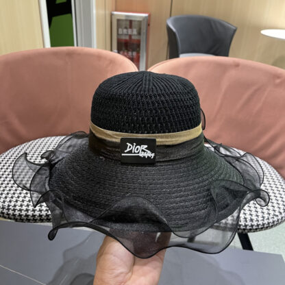 Dior elegant wide-brimmed sun hat - Image 8