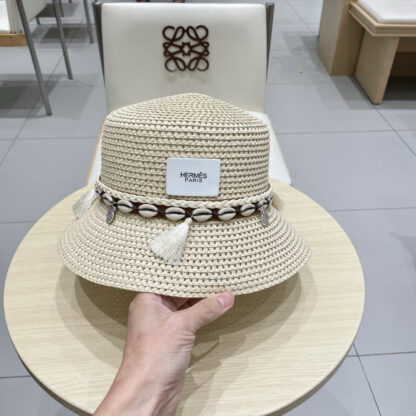 Hermès hollow bucket straw hat - Image 8