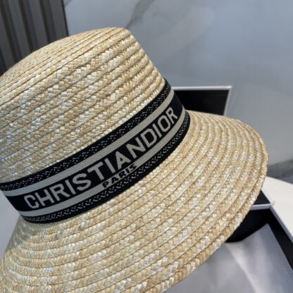 Dior fashionable and versatile straw hat - Image 9