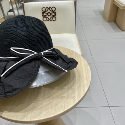 Hermès new summer knitted bow sun hat - Image 8