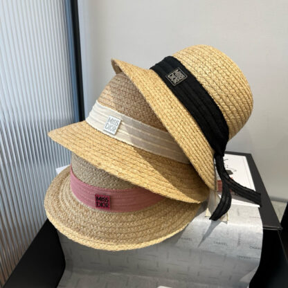 Dior stylish simple casual straw hat - Image 9