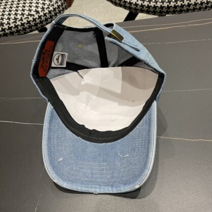 Hermès Fashion Denim Baseball Cap - Image 8