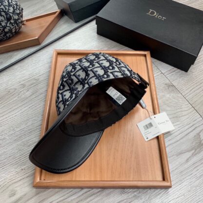 Dior Fashion Leather Brim Baseball Cap - Image 9