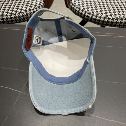 Hermes Fashion Denim Baseball Cap - Image 8