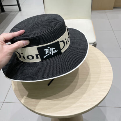 Dior new flat straw hat - Image 9
