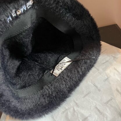 Hermes rabbit fur round bucket hat - Image 8
