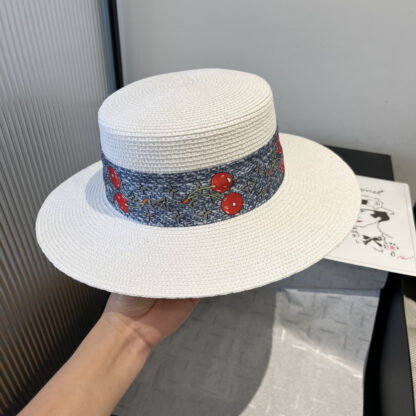 Louis Vuitton new flat straw hat - Image 8