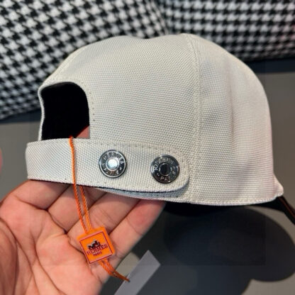 Hermes color matching breathable canvas baseball cap - Image 8