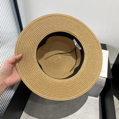 Chanel new flat straw hat - Image 8