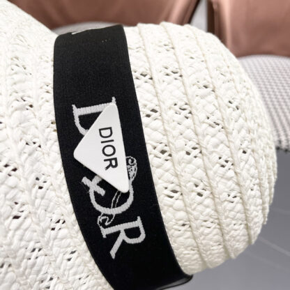 Dior Web cutout straw hat - Image 9