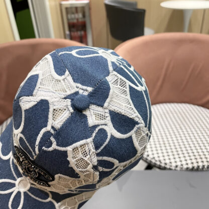 Chanel summer embroidered flower all-match baseball cap - Image 8