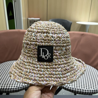 Dior colorful straw bucket hat - Image 9