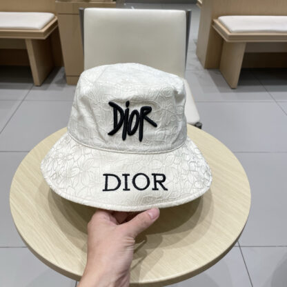 Dior embroidered letter bucket hat - Image 9
