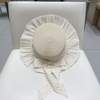 Dior lace straw hat - Image 9