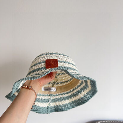 Dior colorblock woven simple bucket hat - Image 9