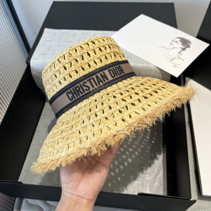 Dior new raffia basin hat - Image 9