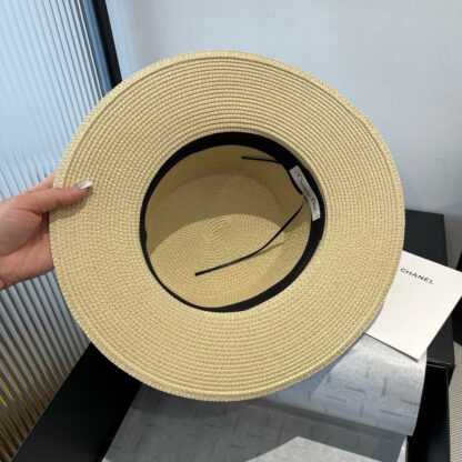 Dior silk ribbon flat hat - Image 9