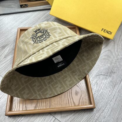 Fendi printed double embroidered bucket hat - Image 9