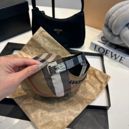 Burberry Check Fashion Baseball Cap - Image 9