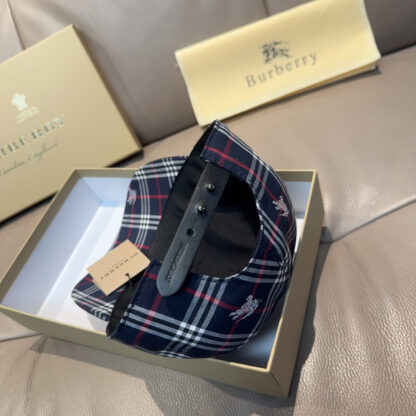 Burberry Check Fashion Baseball Cap - Image 9