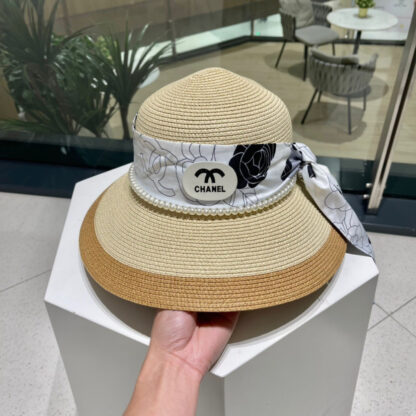 Chanel sunshade lady straw hat - Image 8