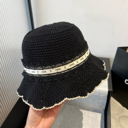 Chanel knitted wavy brim bucket hat - Image 8