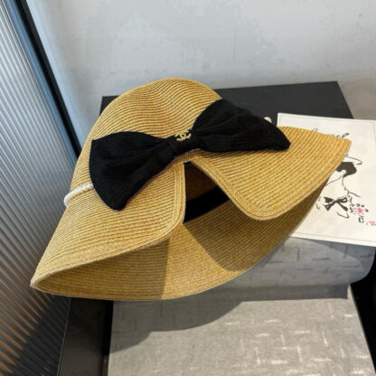 Chanel Pearl Bow Basin Hat - Image 8