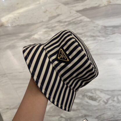 Prada classic triangle logo bucket hat - Image 8