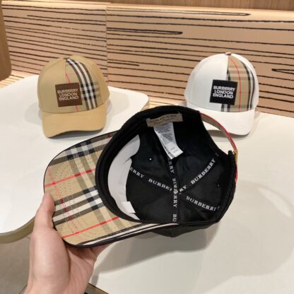Burberry Classic Simple Check Baseball Cap - Image 9