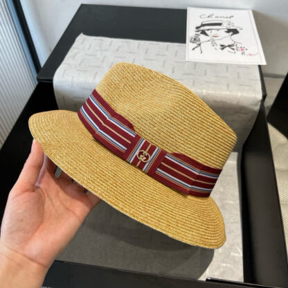 Gucci flat top hat sun hat - Image 8