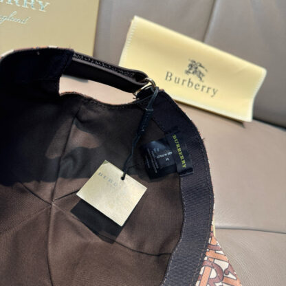 Burberry Fashion Print Baseball Cap - Image 9