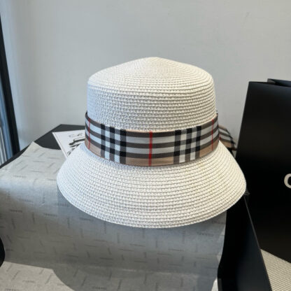 Burberry Ribbon Bucket Hat Sunshade - Image 9