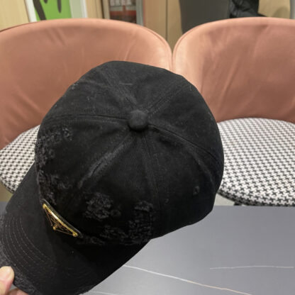 Prada classic inverted triangle logo breathable baseball cap - Image 8
