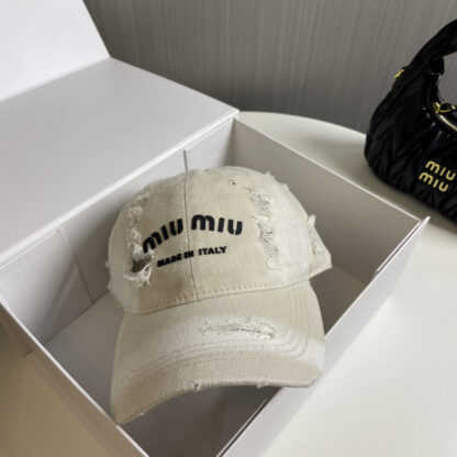 Miu Miu trendy denim baseball cap - Image 9