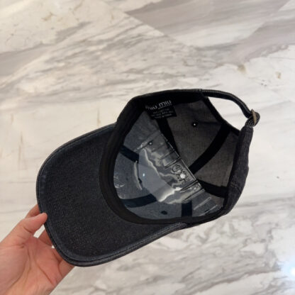 Miu Miu trendy denim baseball cap - Image 9