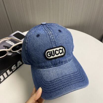 Gucci new denim baseball cap - Image 8