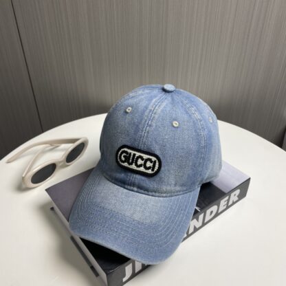 Gucci new denim baseball cap - Image 8