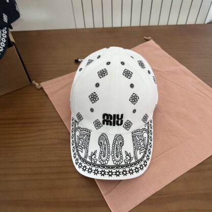 Miu Miu embroidered graffiti baseball cap - Image 9