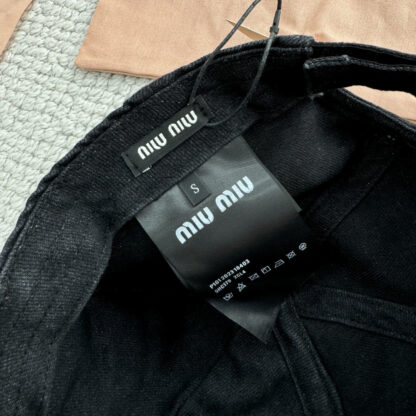 Miu Miu embroidered lettering baseball cap - Image 9