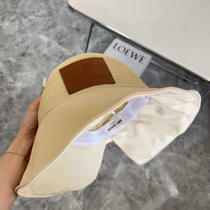 Saint Laurent woven bow bucket hat - Image 8