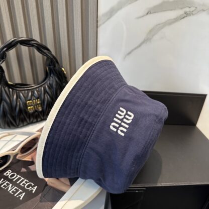 Miu Miu Simple Embroidered Bucket Hat - Image 9
