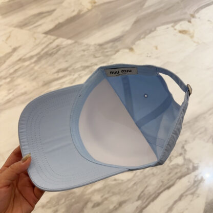 Miu Miu simple embroidered baseball cap - Image 9
