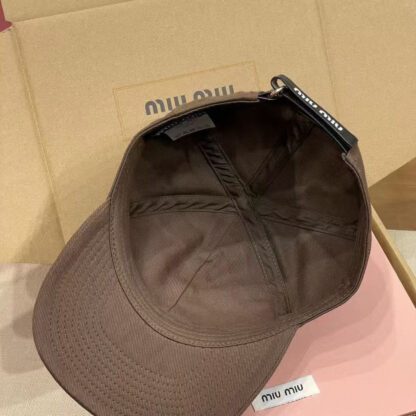 Miu Miu simple embroidered baseball cap - Image 9